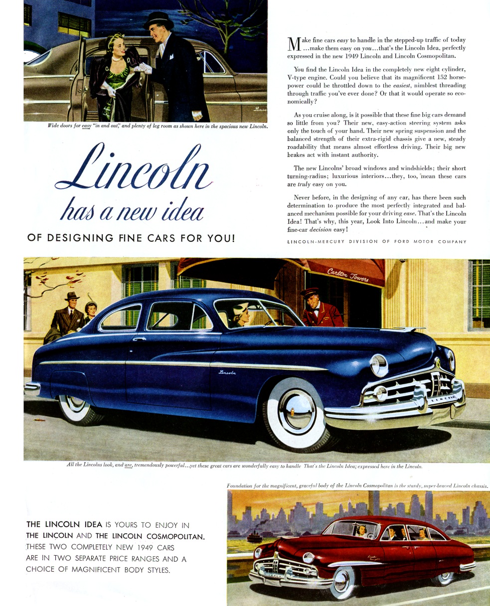 1949 Lincoln Auto Advertising
